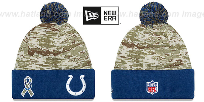 Colts '2015 SALUTE-TO-SERVICE' Knit Beanie Hat by New Era