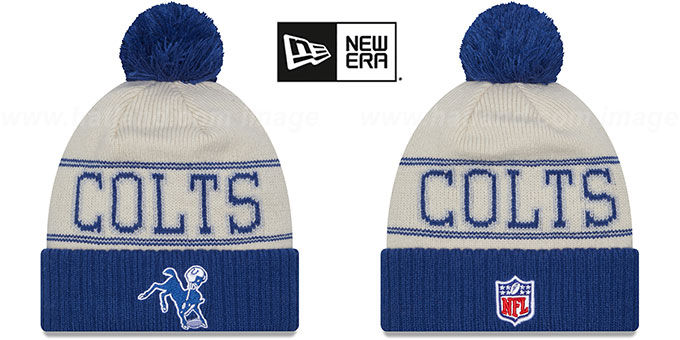 Colts 2023 'HISTORIC SIDELINE' Knit Beanie Hat by New Era