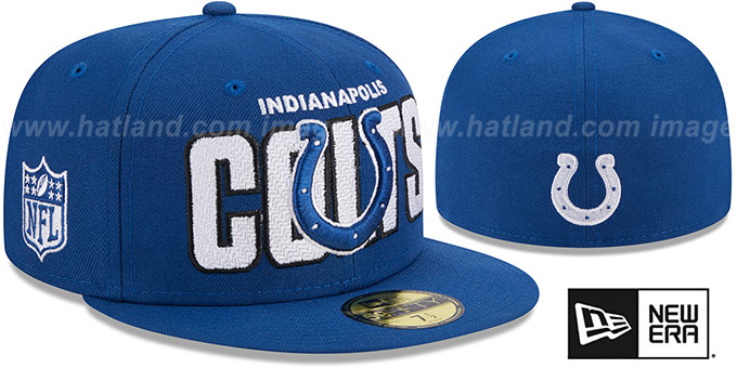 Colts 2023 'NFL DRAFT' Royal Fitted Hat by New Era