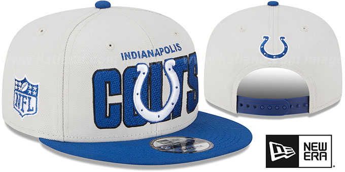 Colts 2023 'NFL DRAFT SNAPBACK' Stone-Royal Hat by New Era