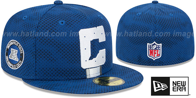 Colts '2024 NFL SIDELINE' Royal Fitted Hat by New Era