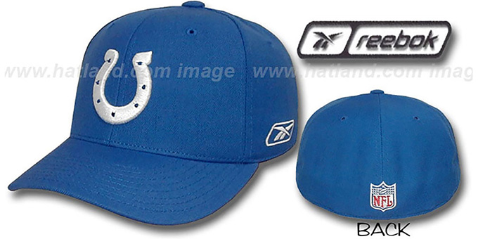 Colts 'COACHES' Fitted Hat by Reebok - royal