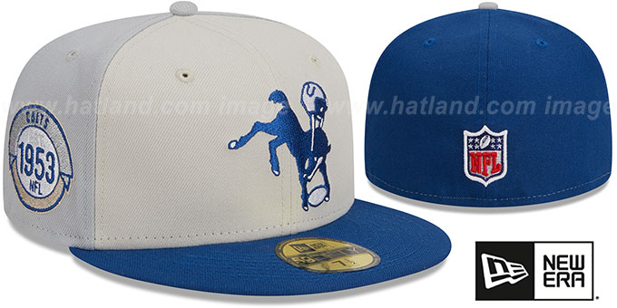 Colts 'HISTORIC SIDELINE PINWHEEL' Fitted Hat by New Era