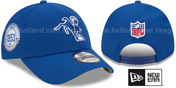 Colts 'HISTORIC SIDELINE SNAPBACK' Royal Hat by New Era