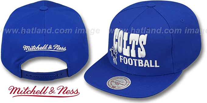 Colts 'NFL-BLOCKER SNAPBACK' Royal Hat by Mitchell and Ness