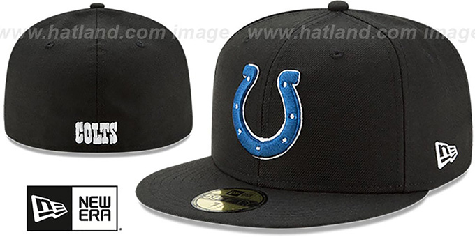 Colts 'NFL TEAM-BASIC' Black Fitted Hat by New Era