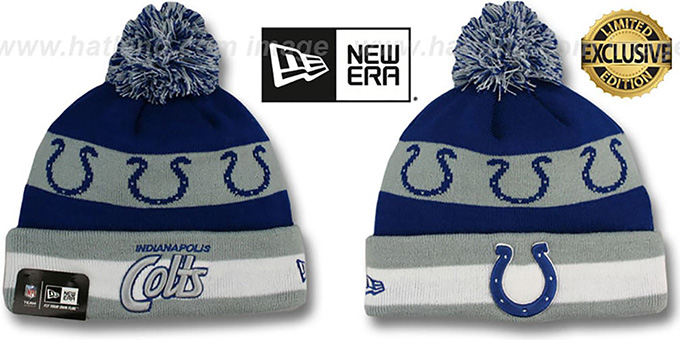 Colts 'REPEATER SCRIPT' Knit Beanie Hat by New Era