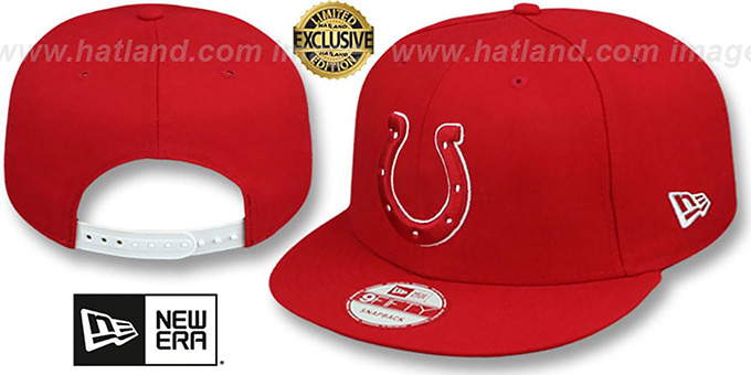 Colts 'TEAM-BASIC SNAPBACK' Red-White Hat by New Era