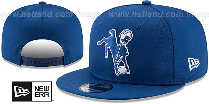 Colts 'THROWBACK TEAM-BASIC SNAPBACK' Royal Hat by New Era