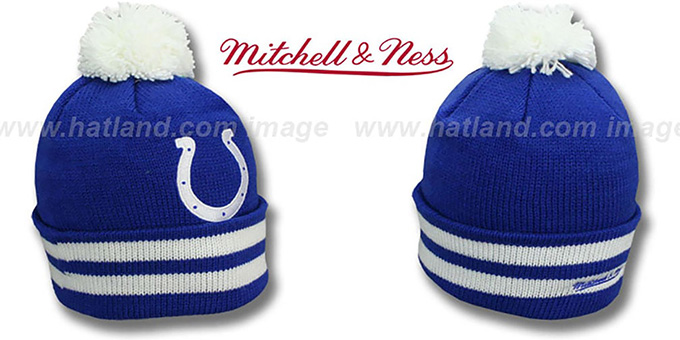 Colts 'XL-LOGO BEANIE' Royal by Mitchell and Ness