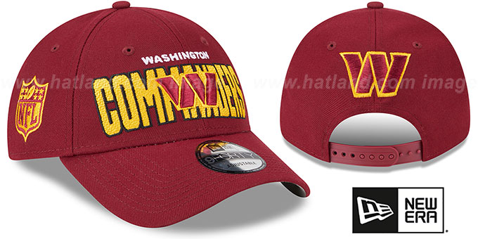 Commanders 2023 'NFL DRAFT 940 SNAPBACK' Burgundy Hat by New Era