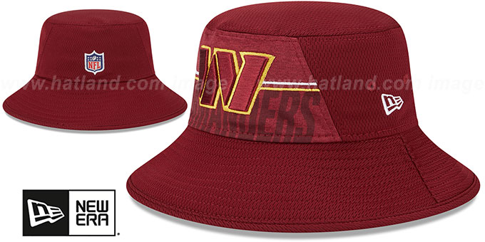 Commanders 2023 'NFL TRAINING CAMP BUCKET' Burgundy Hat by New Era