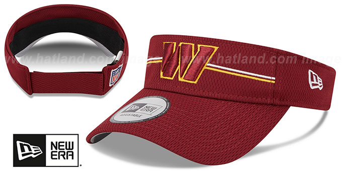 Commanders 2023 'NFL TRAINING CAMP VISOR' Burgundy by New Era