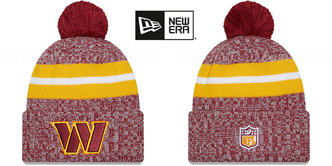 Commanders 2023 'SIDELINE' Knit Beanie Hat by New Era