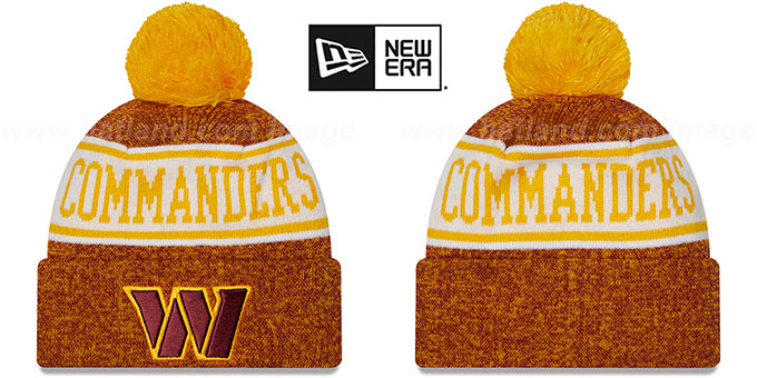 Commanders 'BANNER' Knit Beanie Hat by New Era