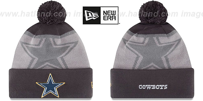 Cowboys '2015 GOLD COLLECTION' Grey-Grey Knit Beanie Hat by New Era