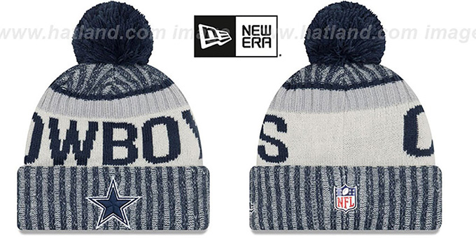 Cowboys '17 STADIUM BEANIE' Navy Knit Hat by New Era