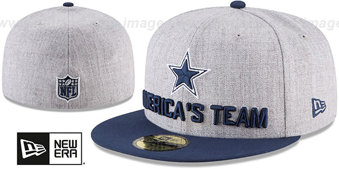 Cowboys '2018 ONSTAGE' Grey-Navy Fitted Hat by New Era