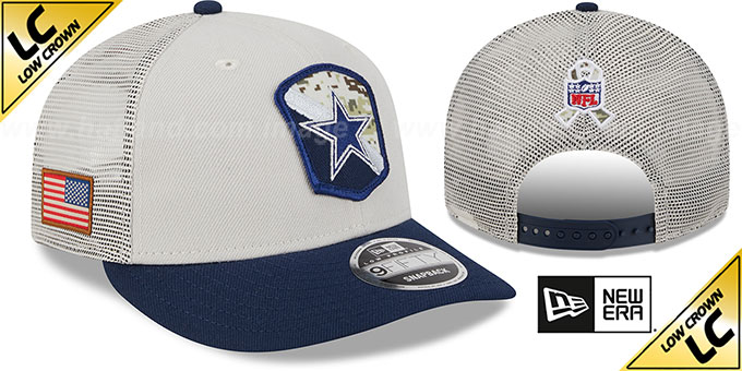 Cowboys '2023 SALUTE-TO-SERVICE LC TRUCKER SNAPBACK' Hat by New Era