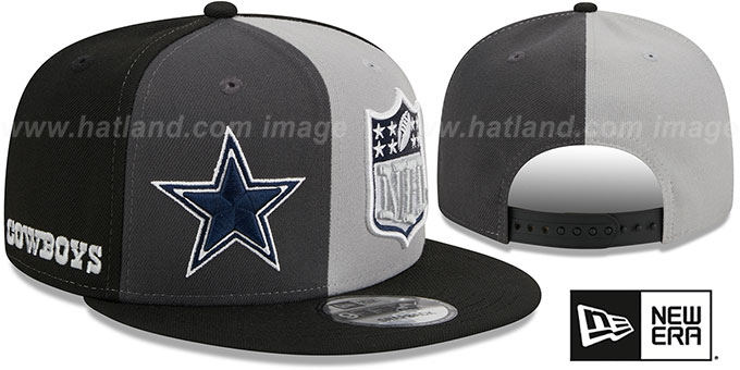 Cowboys 2023 'SIDELINE DWPW SNAPBACK' Charcoal-Grey-Black Hat by New Era