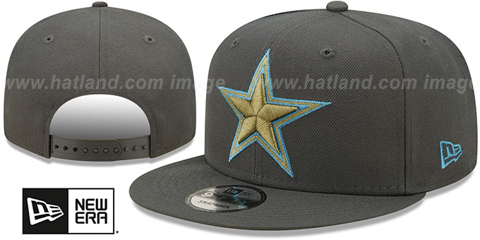 Cowboys 'COLOR PACK SNAPBACK' Charcoal Hat by New Era