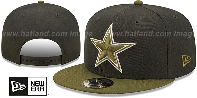 Cowboys '2T COLOR PACK' SNAPBACK' Charcoal-Olive Hat by New Era