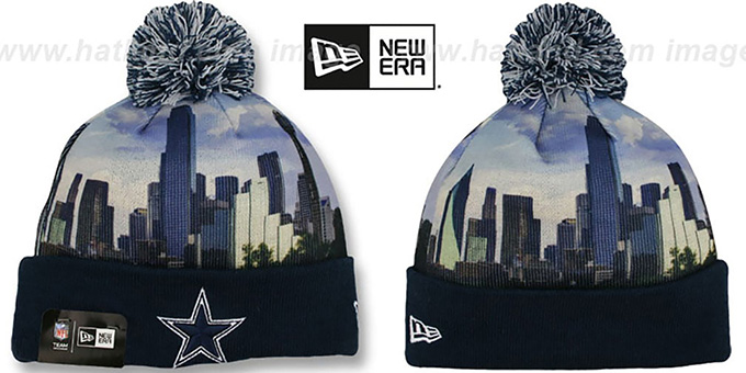 Cowboys 'ALLOUT CITY' Knit Beanie Hat by New Era