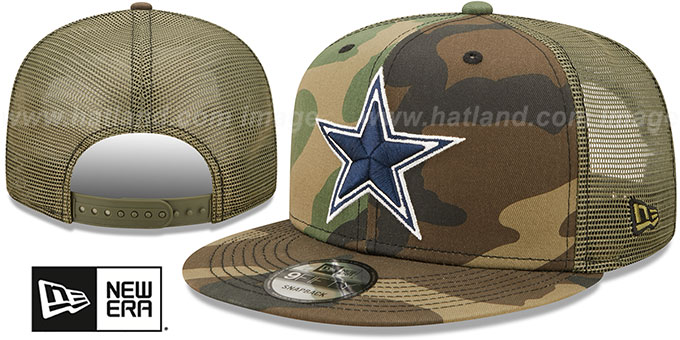 Cowboys 'ARMY CAMO TRUCKER SNAPBACK' Hat by New Era