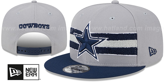 Cowboys 'CHENILLE BAND SNAPBACK' Grey-Navy Hat by New Era