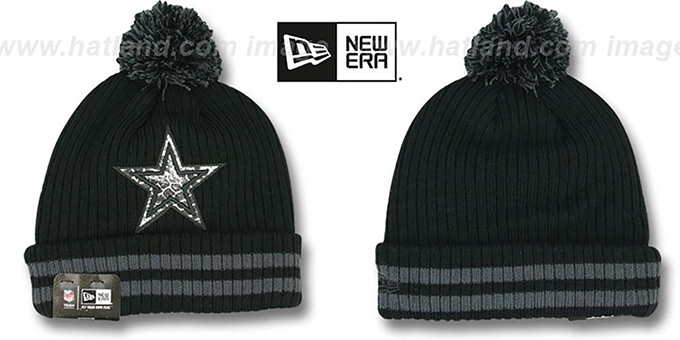 Cowboys 'CHILLER FILLER BEANIE' Black-Grey by New Era