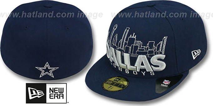 Cowboys 'CITY SERIES WORD' Navy Fitted Hat by New Era