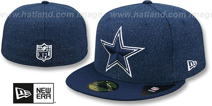 Cowboys 'CLASSIC-TRIM' Navy Fitted Hat by New Era