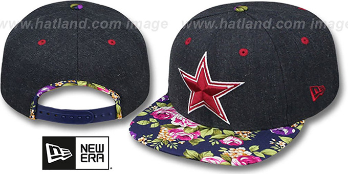 Cowboys 'HEATHER BLOOM SNAPBACK' Navy Hat by New Era