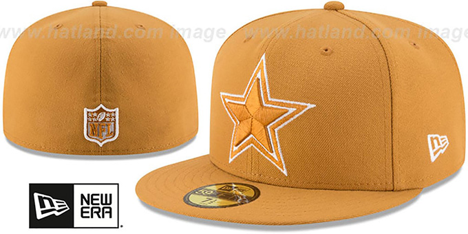 Cowboys 'LEAGUE BASIC TONAL' Panama Tan Fitted Hat by New Era