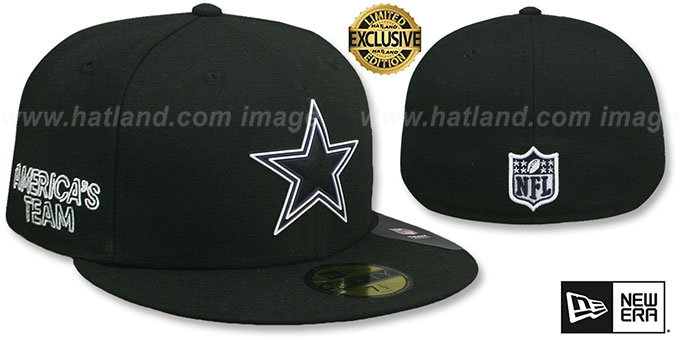 Cowboys 'NFL VIRTUAL DRAFT' Black Fitted Hat by New Era