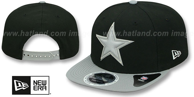 Cowboys 'REFLECTIVE GLEAMER SNAPBACK' Black-Grey Fitted Hat by New Era