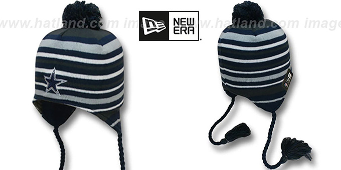 Cowboys 'ROARING FAN' Knit Beanie Hat by New Era