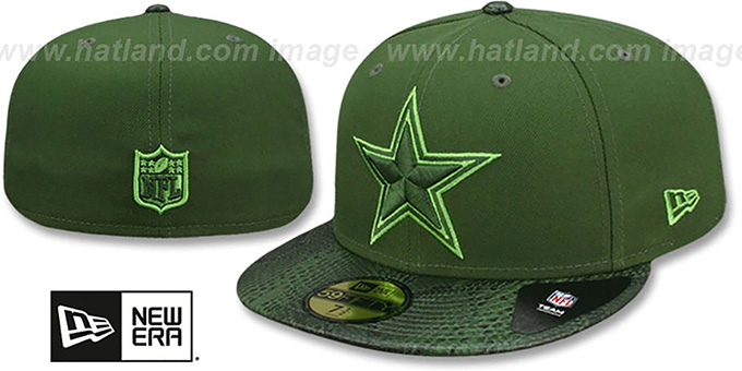 army green cowboys hat