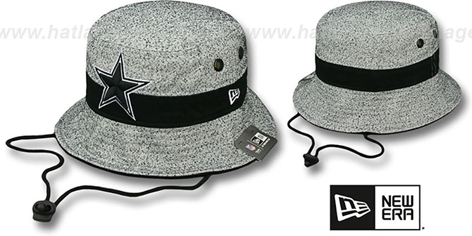 Cowboys 'SPECKLED BUCKET' Grey-Black Hat by New Era