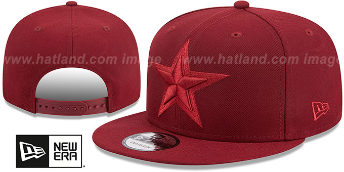 Cowboys 'TONAL TEAM-BASIC SNAPBACK' Burgundy Hat by New Era