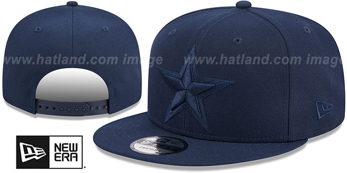 Cowboys 'TONAL TEAM-BASIC SNAPBACK' Navy Hat by New Era