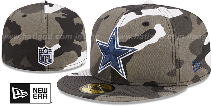 Cowboys 'URBAN CAMO TEAM-BASIC' Fitted Hat by New Era