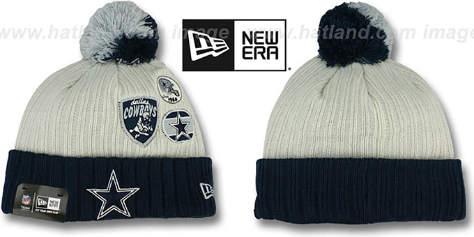 Cowboys 'VINTAGE PATCHES' Knit Beanie Hat by New Era