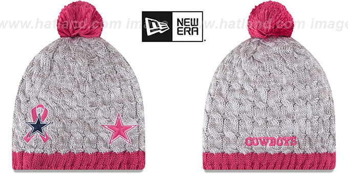 Cowboys 'WOMENS 2015 BCA' Knit Beanie Hat by New Era