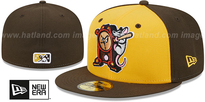 Crawdads 'THEME NIGHT' Gold-Brown Fitted Hat by New Era