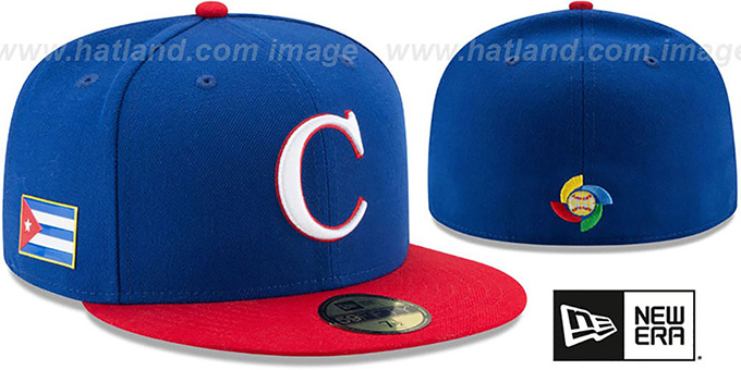 Cuba 'PERFORMANCE WBC-2' Royal-Red Hat by New Era