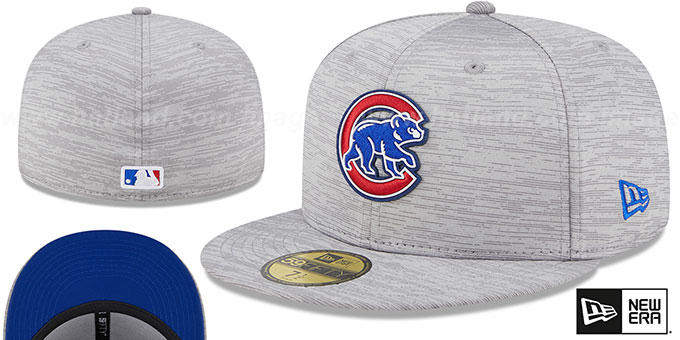 Cubs '2023 CLUBHOUSE' Heather Grey Fitted Hat by New Era