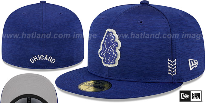 Cubs '2024 COOPERSTOWN CLUBHOUSE' Heather Royal Fitted Hat by New Era