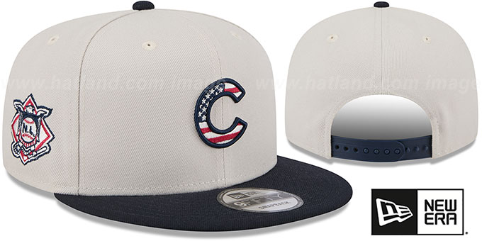 Cubs 2024 'JULY 4TH STARS N STRIPES SNAPBACK' Hat by New Era