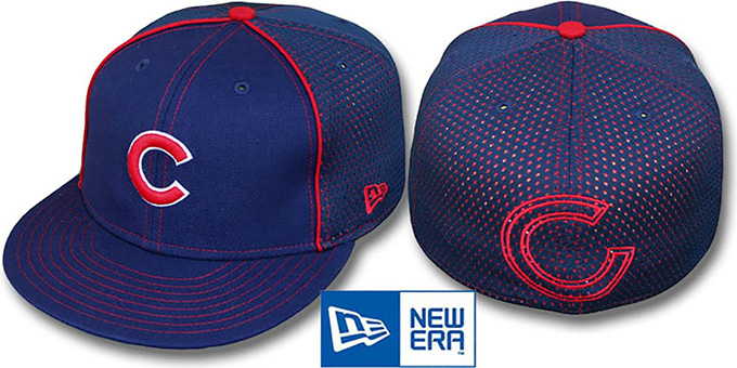 Cubs 'CONTRAST BP-MESH' Royal Fitted Hat by New Era